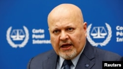 Jaksa Pengadilan Kriminal Internasional Karim Khan di Den Haag, Belanda, 12 Februari 2024. (Foto: Reuters)