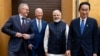 (FILES) US President Joe Biden, Japanese Prime Minister Fumio Kishida, Indian Prime Minister Narendra Modi and Australian Prime Minister Anthony Albanese arrive for their meeting during the Quad Leaders Summit at Kantei in Tokyo on May 24, 2022.