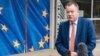 FILE - Britain's chief Brexit negotiator David Frost gives a media statement at EU headquarters in Brussels, Belgium, Nov. 19, 2021.