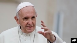 天主教教宗方济各在梵蒂冈 （2018年9月19日） 