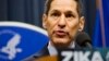 Centers for Disease Control and Prevention Director Dr. Thomas Frieden speaks during a press conference at a one-day Zika summit, April 1, 2016, in Atlanta.