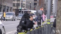 美中贸易谈判期间 中国访民华盛顿拦截刘鹤车队