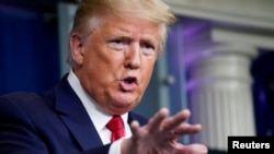 Presiden AS Donald Trump kembali mengecam pemimpin WHO. 