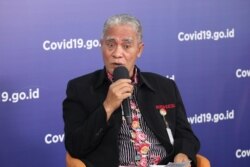 Sarwa Pramana, Plt. Kalakhar BPBD Prov. Jawa Tengah dan Sekretaris Gugus Tugas Percepatan Penanganan Covid-19 Prov. Jawa Tengah , dalam acara “Laporan dari Pesantren” di Jakarta, Selasa (21/7). (Foto: Humas BNPB).