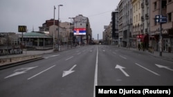 Centar Beograda za vreme policijskog časa