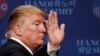 U.S. President Donald Trump reacts during a news conference after his summit with North Korean leader Kim Jong Un, at the JW Marriott Hotel in Hanoi, Vietnam, Feb. 28, 2019. 