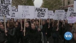 VOA英语视频：全球多地妇女呼吁政府行动制止虐待妇女和女童