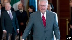 美国国务卿蒂勒森星期四在美国务院